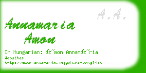 annamaria amon business card